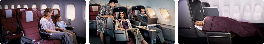 interior & stewardess Qantas