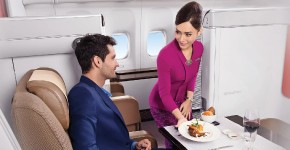 garuda indonesia on board food