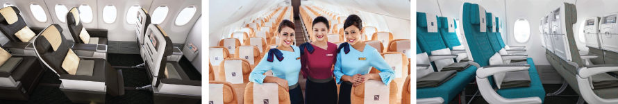 interior and steward SilkAir