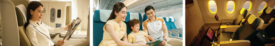 Interior & Stewardess Vietnam Airlines