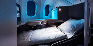 air canada 787 business seat night